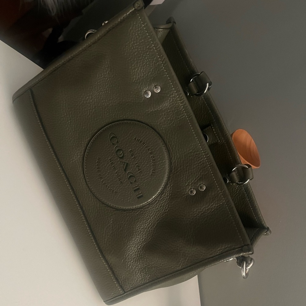 Coach Olive Green Dempsey Tote. Like new.